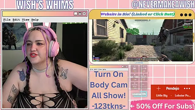 nevermakeawish online show from May 14, 10:01 am