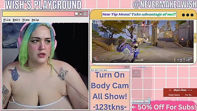 Snapshot of nevermakeawish chatting on February 19, 5:32 pm nevermakeawish online show from February 19, 5:32 pm