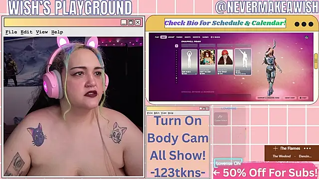 nevermakeawish online show from March 4, 4:26 pm