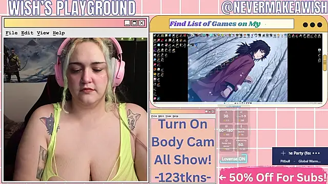 nevermakeawish online show from March 19, 9:09 am