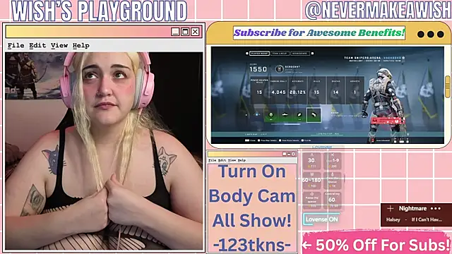 nevermakeawish online show from April 3, 4:46 pm