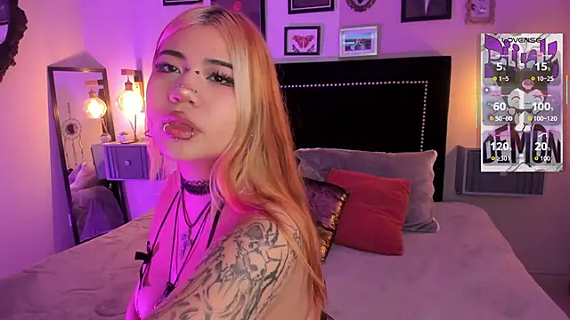 pinkk deemon online show from February 23, 1:23 pm