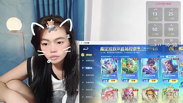 Snapshot of Duolamei chatting on October 17, 5:00 am Duolamei online show from October 17, 5:00 am