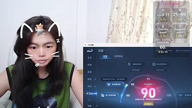 Snapshot of Duolamei chatting on October 27, 1:50 am Duolamei online show from October 27, 1:50 am