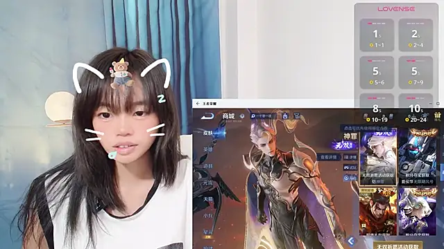 Snapshot of Duolamei chatting on October 10, 3:29 am Duolamei online show from October 10, 3:29 am