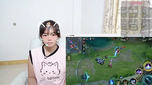 Snapshot of Duolamei chatting on November 2, 5:23 am Duolamei online show from November 2, 5:23 am