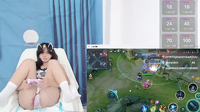 Snapshot of Duolamei chatting on October 10, 3:35 pm Duolamei online show from October 10, 3:35 pm