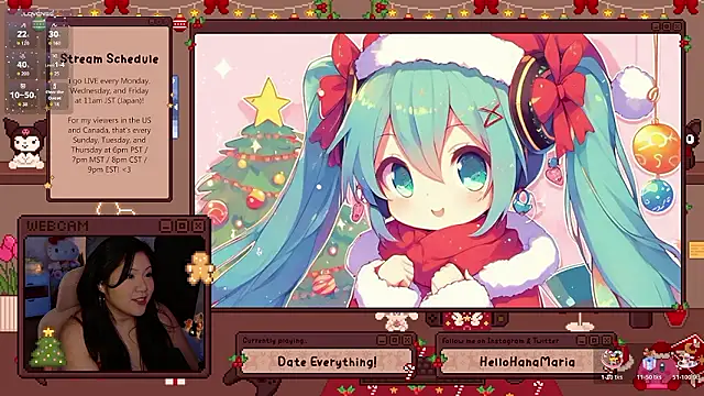 HanaMaria online show from December 22, 2:22 am
