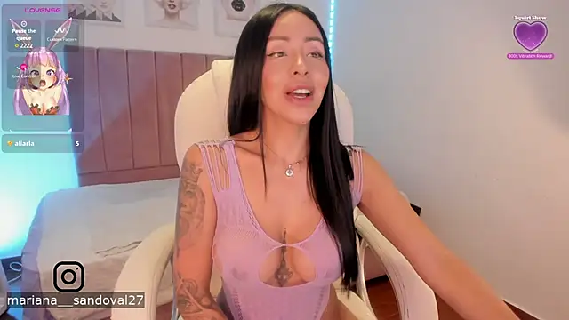 Snapshot of MarianaSandoval27 chatting on November 18, 3:48 pm MarianaSandoval27 online show from November 18, 3:48 pm