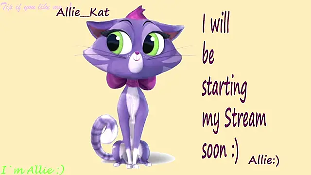 Allie Kat online show from April 4, 2:01 pm
