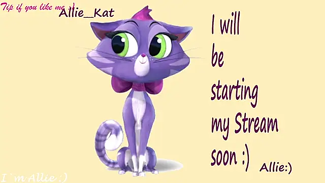 Allie Kat online show from May 17, 1:00 pm
