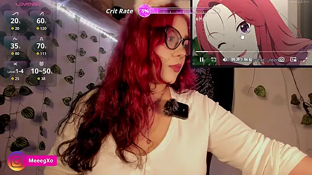 Snapshot of MegXo chatting on February 14, 6:02 am MegXo online show from February 14, 6:02 am