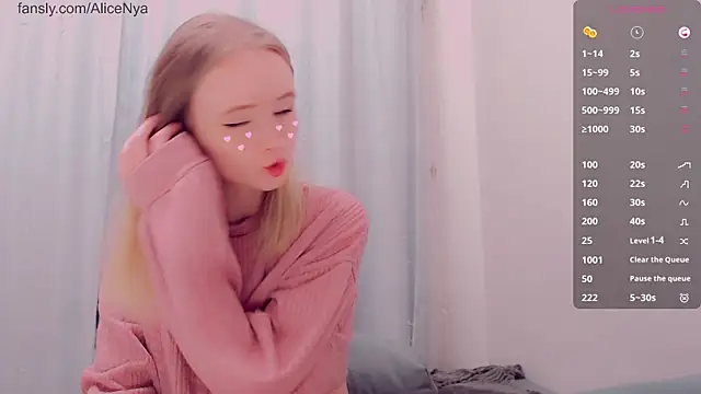 AliceNya cute online show from January 8, 7:14 am