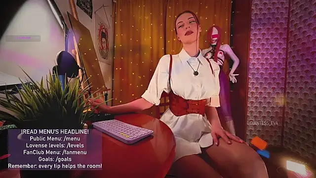 Giantess Eva online show from April 3, 6:14 pm