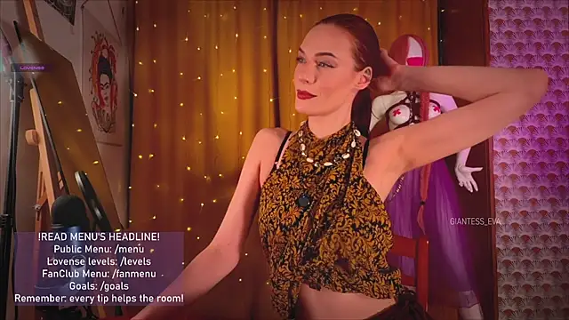 Giantess Eva online show from April 13, 4:11 pm