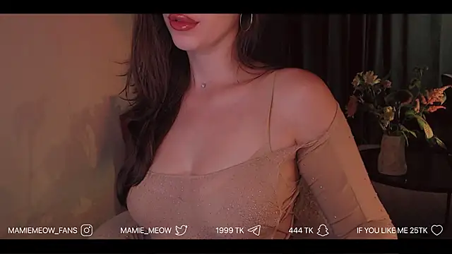 Snapshot of Mamiemeow chatting on July 8, 2:07 pm Mamiemeow online show from July 8, 2:07 pm