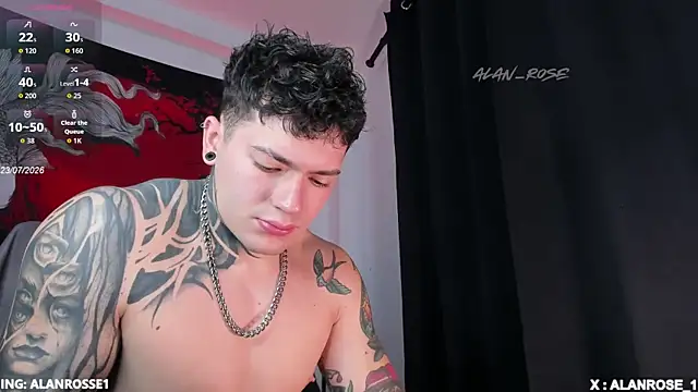 AlanRose01 online show from July 23, 2:57 pm