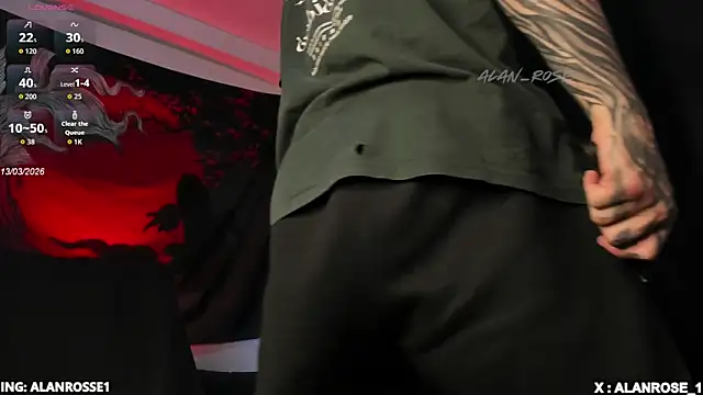 AlanRose01 online show from April 13, 11:20 pm