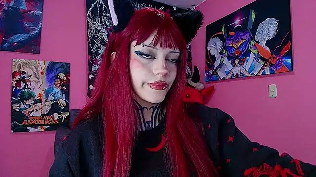 Snapshot of GothGaby chatting on February 2, 3:16 am GothGaby online show from February 2, 3:16 am