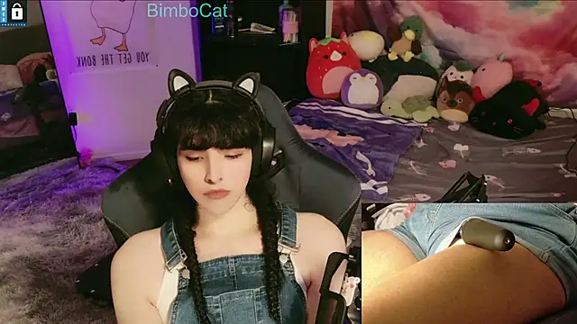 Snapshot of BimboCat chatting on December 14, 1:12 am BimboCat online show from December 14, 1:12 am