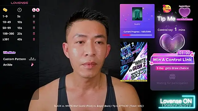 Snapshot of OceanCandy chatting on January 16, 2:54 pm OceanCandy online show from January 16, 2:54 pm