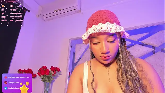 Snapshot of Starlights chatting on February 23, 1:23 pm Starlights online show from February 23, 1:23 pm