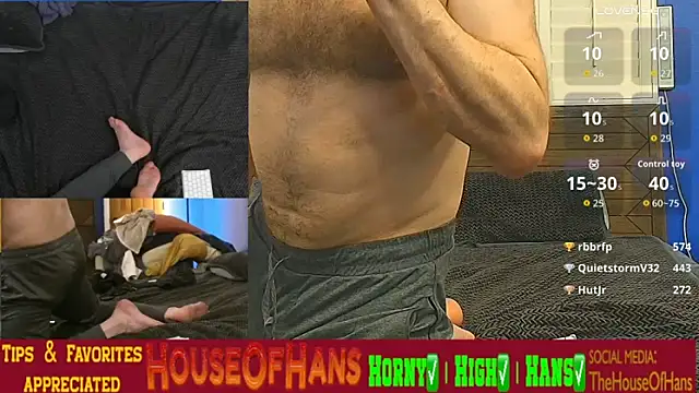 Snapshot of HouseOfHans chatting on February 28, 10:09 pm HouseOfHans online show from February 28, 10:09 pm