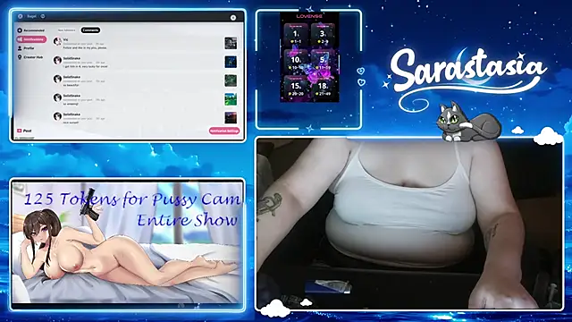 Snapshot of Sarastasia417 chatting on June 30, 12:21 am Sarastasia417 online show from June 30, 12:21 am