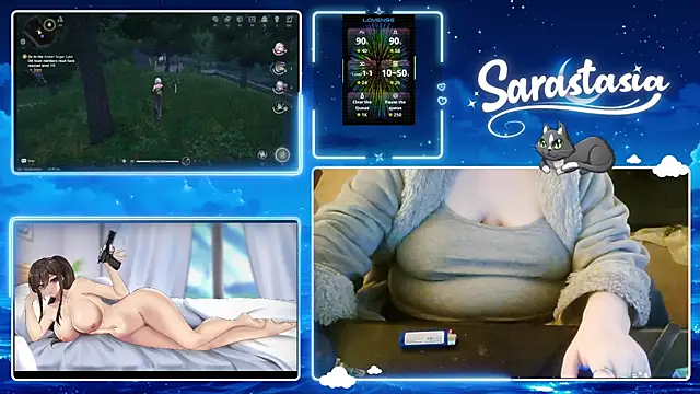 Snapshot of Sarastasia417 chatting on July 8, 7:25 pm Sarastasia417 online show from July 8, 7:25 pm