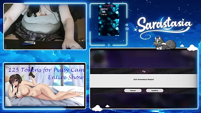 Snapshot of Sarastasia417 chatting on June 14, 2:35 am Sarastasia417 online show from June 14, 2:35 am