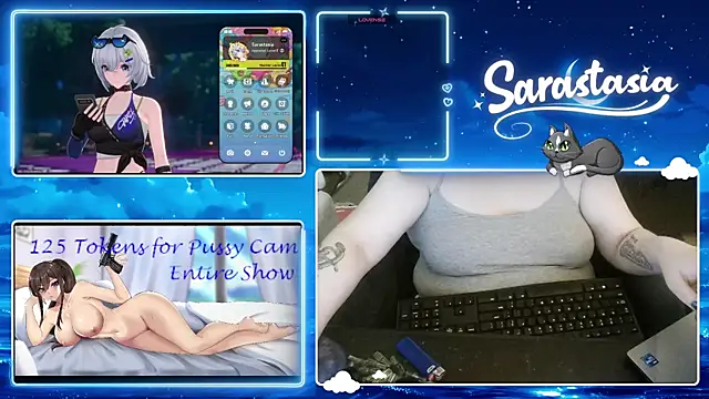 Snapshot of Sarastasia417 chatting on June 24, 7:55 pm Sarastasia417 online show from June 24, 7:55 pm
