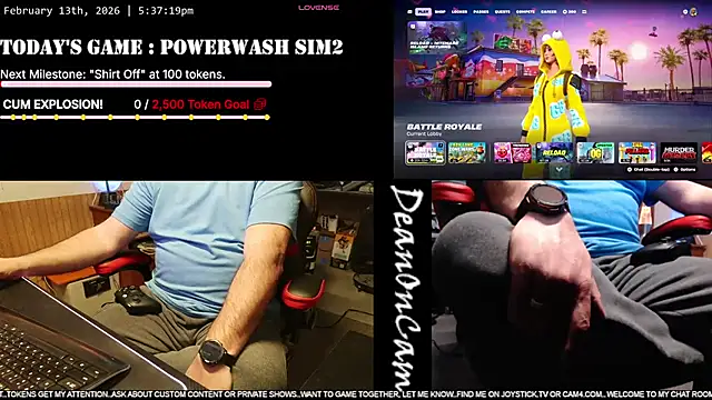 DeanonCam online show from February 13, 11:38 pm