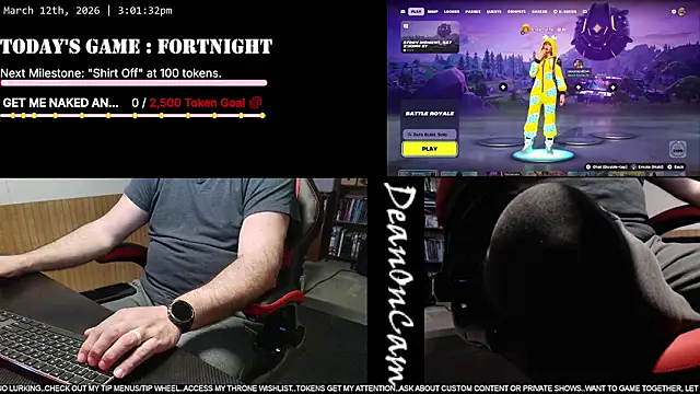 DeanonCam online show from March 12, 8:02 pm