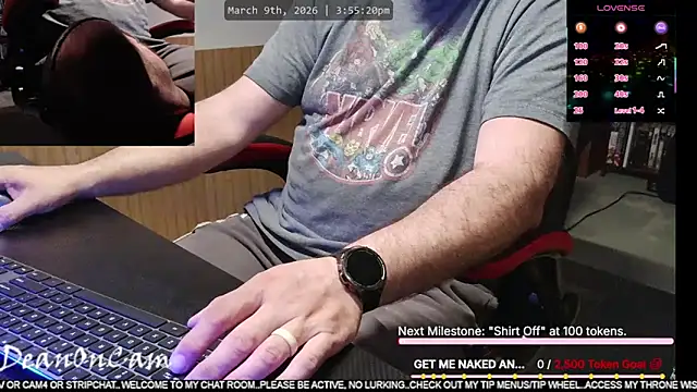 DeanonCam online show from March 9, 8:56 pm