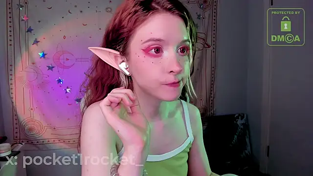 Snapshot of _PocketRocket_ chatting on October 15, 11:13 pm PocketRocket online show from October 15, 11:13 pm