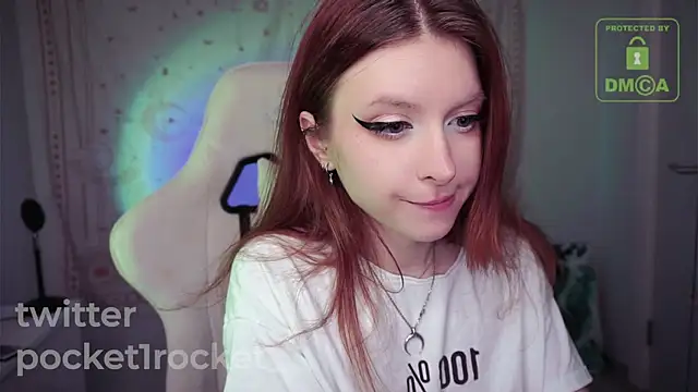 Snapshot of _PocketRocket_ chatting on February 1, 12:51 am PocketRocket online show from February 1, 12:51 am