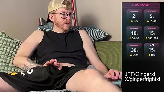 Gingerxl8 online show from May 23, 12:09 am