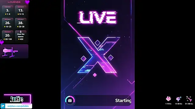 Julieibix online show from March 4, 3:09 pm