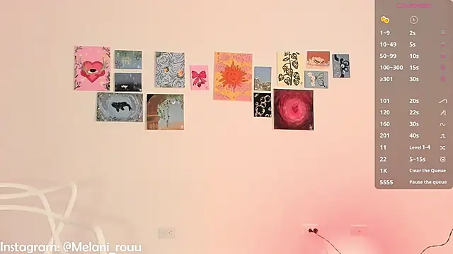 melrousses  online show from February 6, 5:20 pm