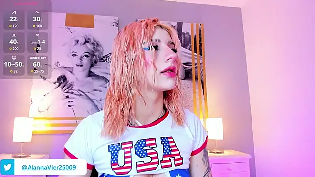 Snapshot of AlannaViera chatting on July 4, 11:49 am AlannaViera online show from July 4, 11:49 am