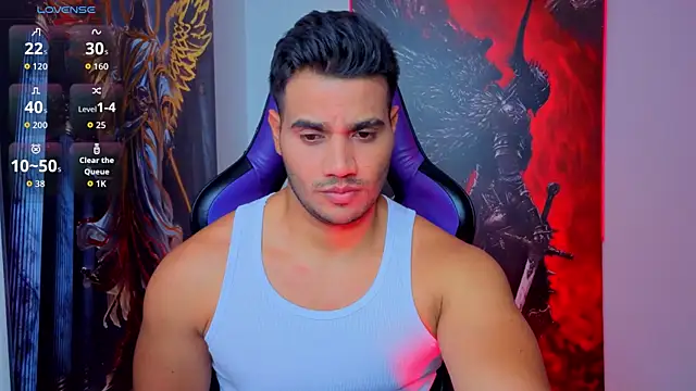 Snapshot of AndresRodriguez1 chatting on July 1, 2:01 am AndresRodriguez1 online show from July 1, 2:01 am
