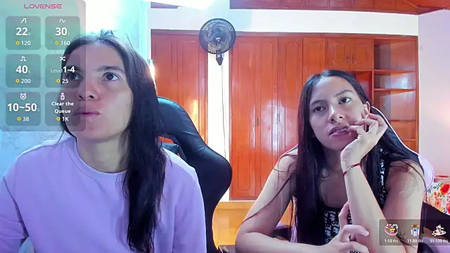 Snapshot of Emily_and_Soffy chatting on February 6, 12:12 pm Emily and Soffy online show from February 6, 12:12 pm