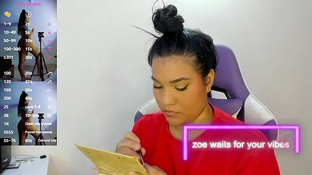 ZoeParcker online show from February 25, 7:25 pm