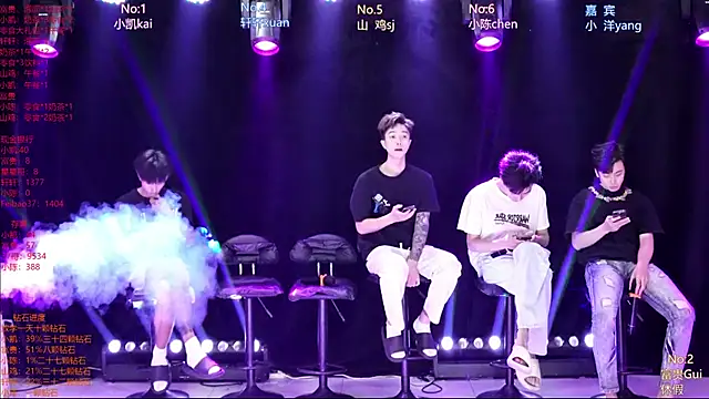 Snapshot of AOA-boy chatting on April 25, 5:10 am AOA-boy online show from April 25, 5:10 am