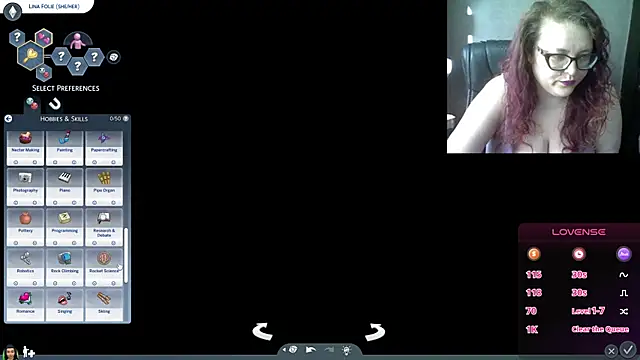 Snapshot of linafolie chatting on April 3, 12:33 pm linafolie online show from April 3, 12:33 pm