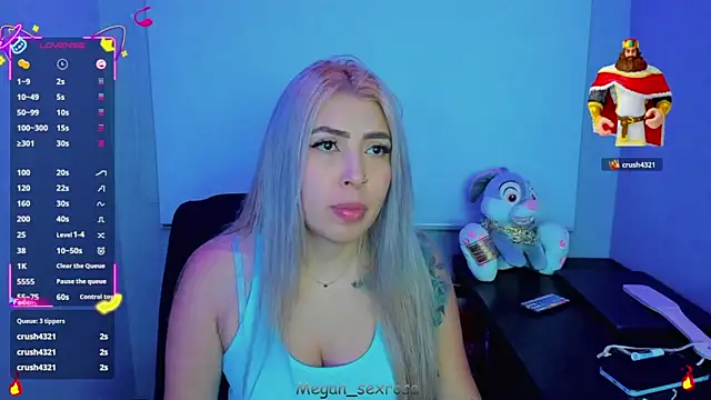 Megan sexrosse online show from March 17, 4:37 am