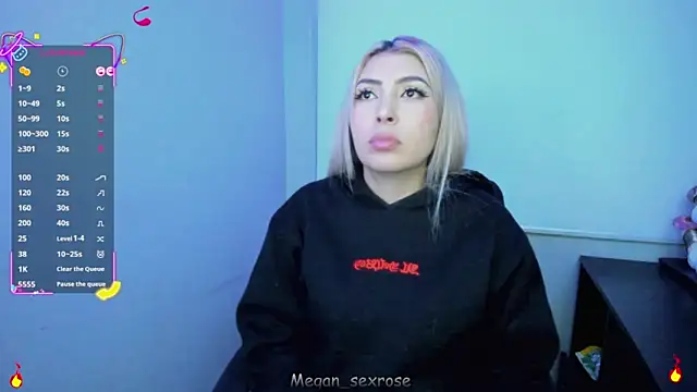 Megan sexrosse online show from April 13, 3:10 am