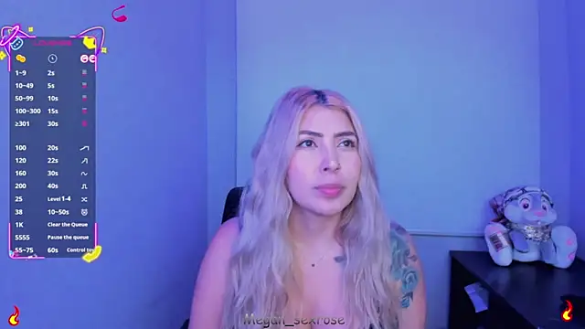 Megan sexrosse online show from April 7, 4:25 am