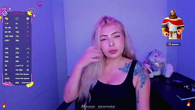 Megan sexrosse online show from March 25, 3:17 am