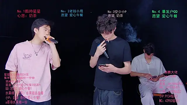 Snapshot of KOboys-818 chatting on June 14, 3:30 am KOboys-818 online show from June 14, 3:30 am